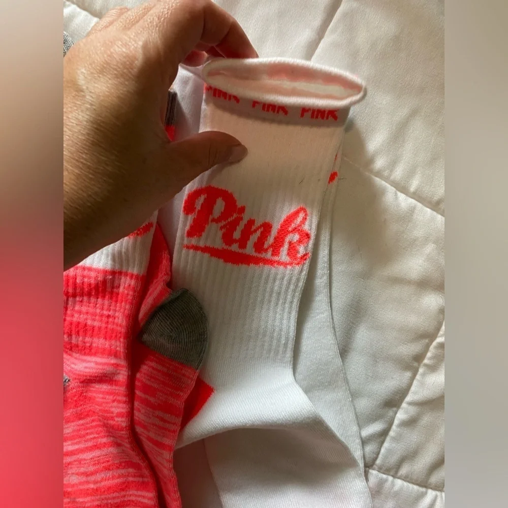 New VS PINK Socks set of 2